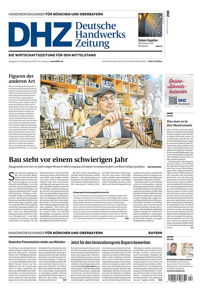 Deutsche Handwerks Zeitung - Ausgabe 24/2023