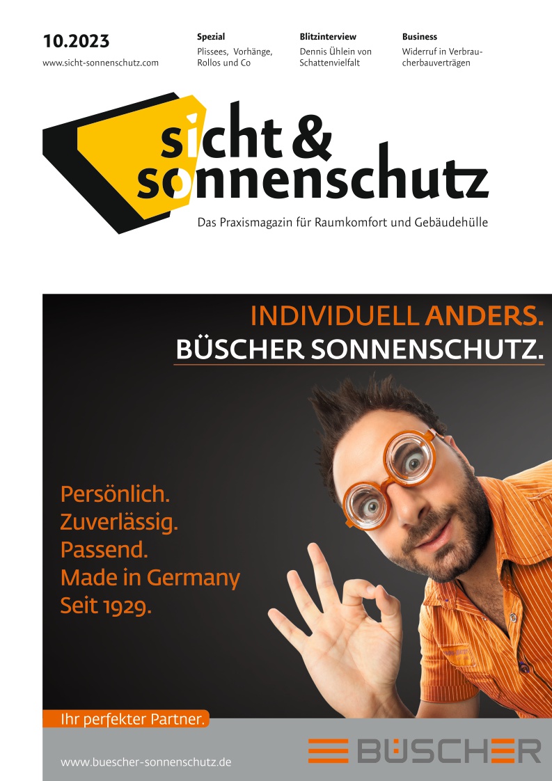 sicht & sonnenschutz - Ausgabe 10/2023