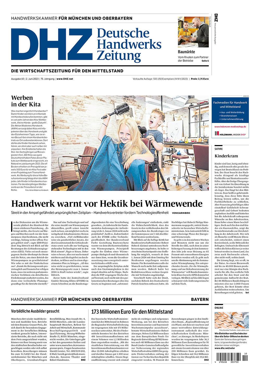 Deutsche Handwerks Zeitung - Ausgabe 10/2023