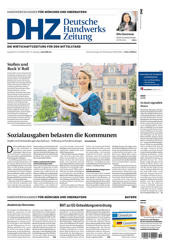 Deutsche Handwerks Zeitung - Ausgabe 19/2025