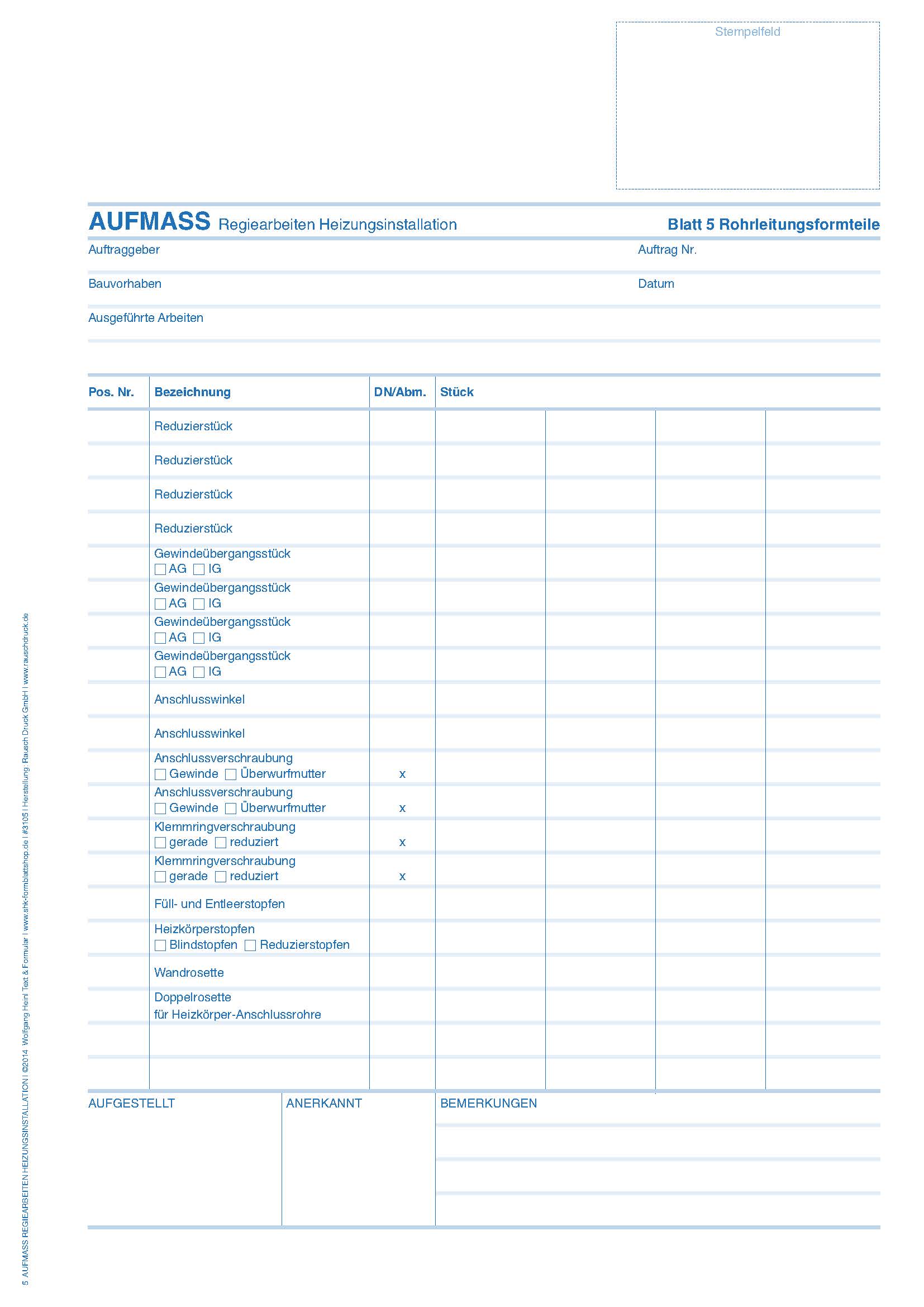 produktbild_handwerktimer-meistertimer_shk_aufmass-heizungsinstallation-5 Aufmass Regiearbeiten Heizungsinstallation