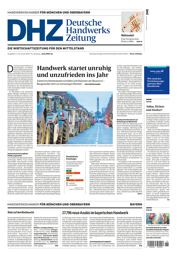 Deutsche Handwerks Zeitung - Ausgabe 1-2/2024