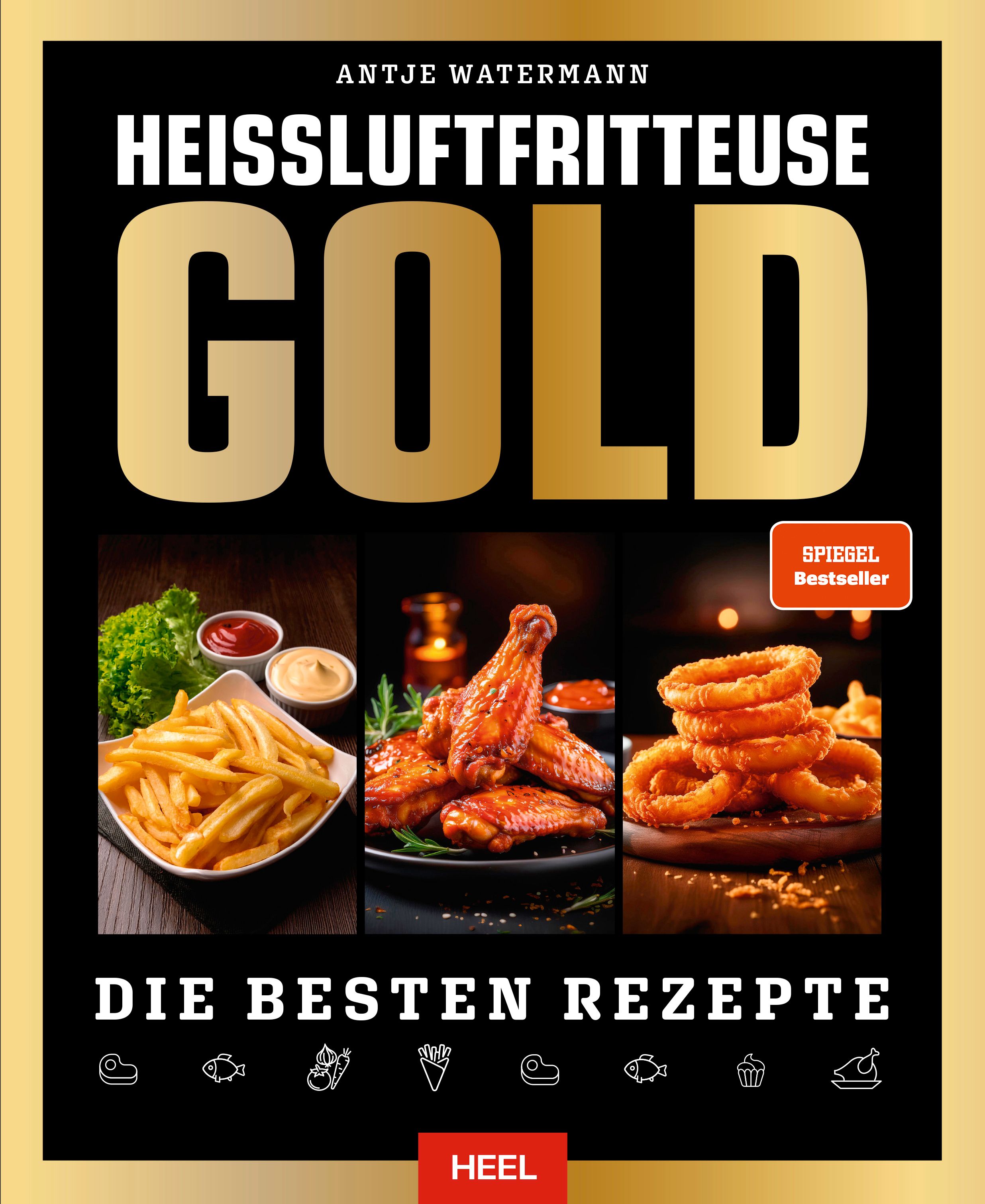 Cover Heißluftfritteuse Gold