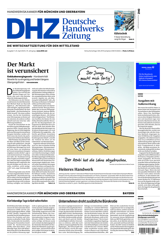 Deutsche Handwerks Zeitung - Ausgabe 7/2023