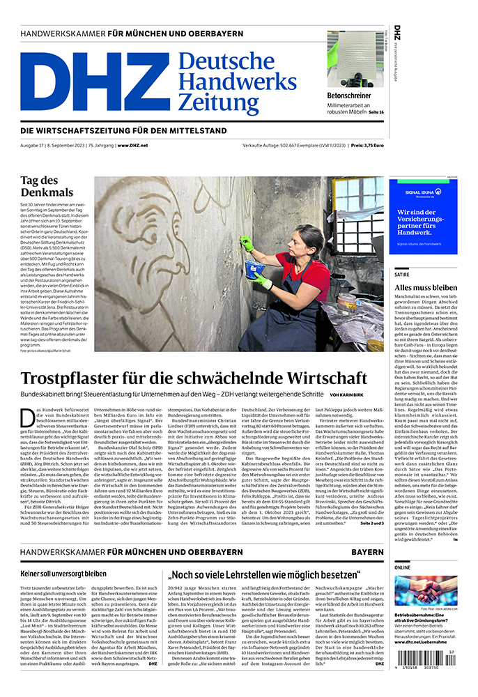 Deutsche Handwerks Zeitung - Ausgabe 17/2023