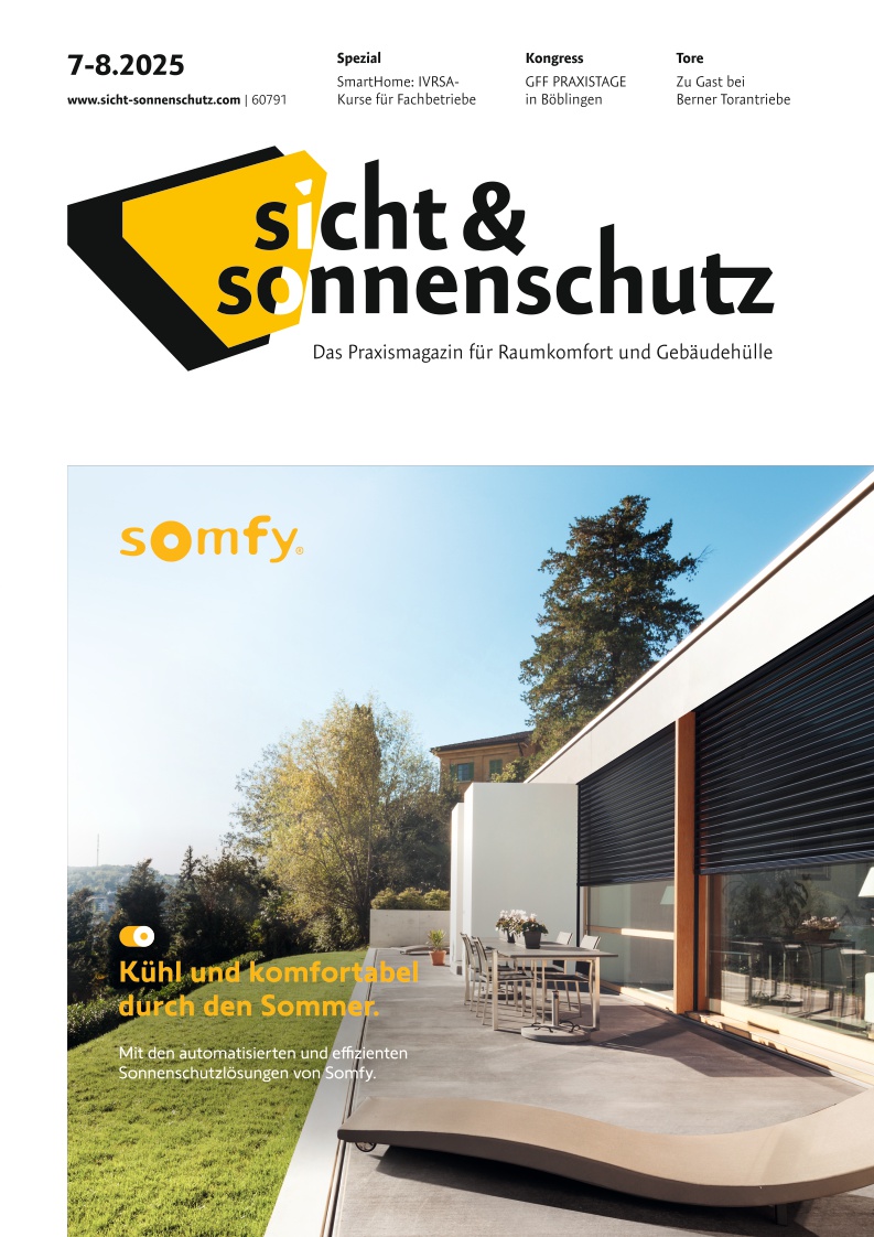 sicht & sonnenschutz - Ausgabe 7-8/2025
