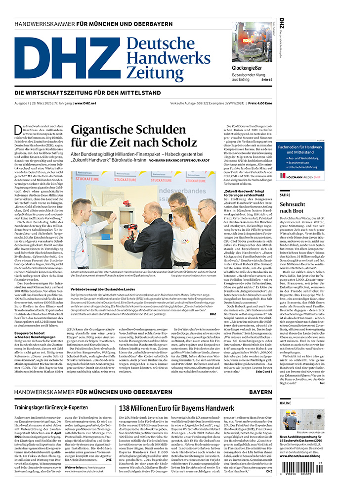 Deutsche Handwerks Zeitung - Ausgabe 7/2025
