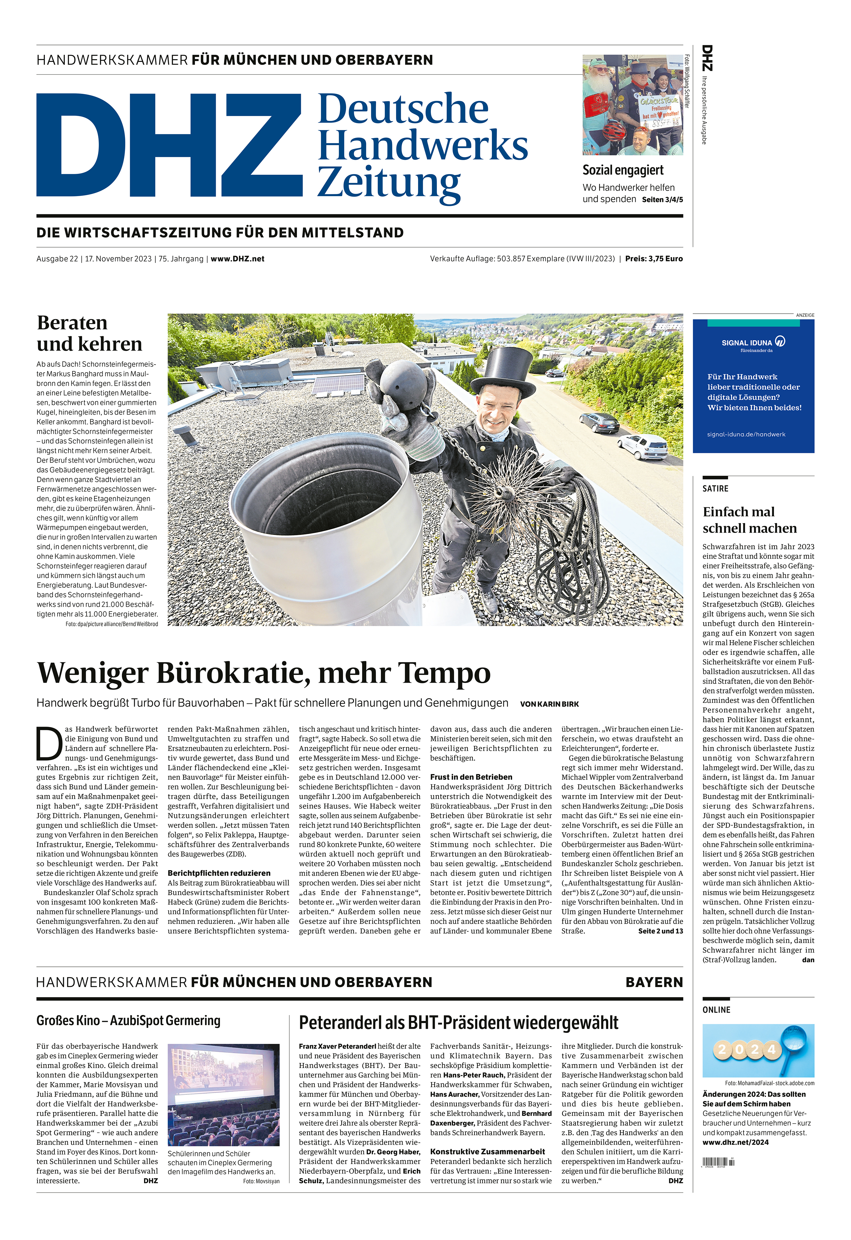 Deutsche Handwerks Zeitung - Ausgabe 22/2023
