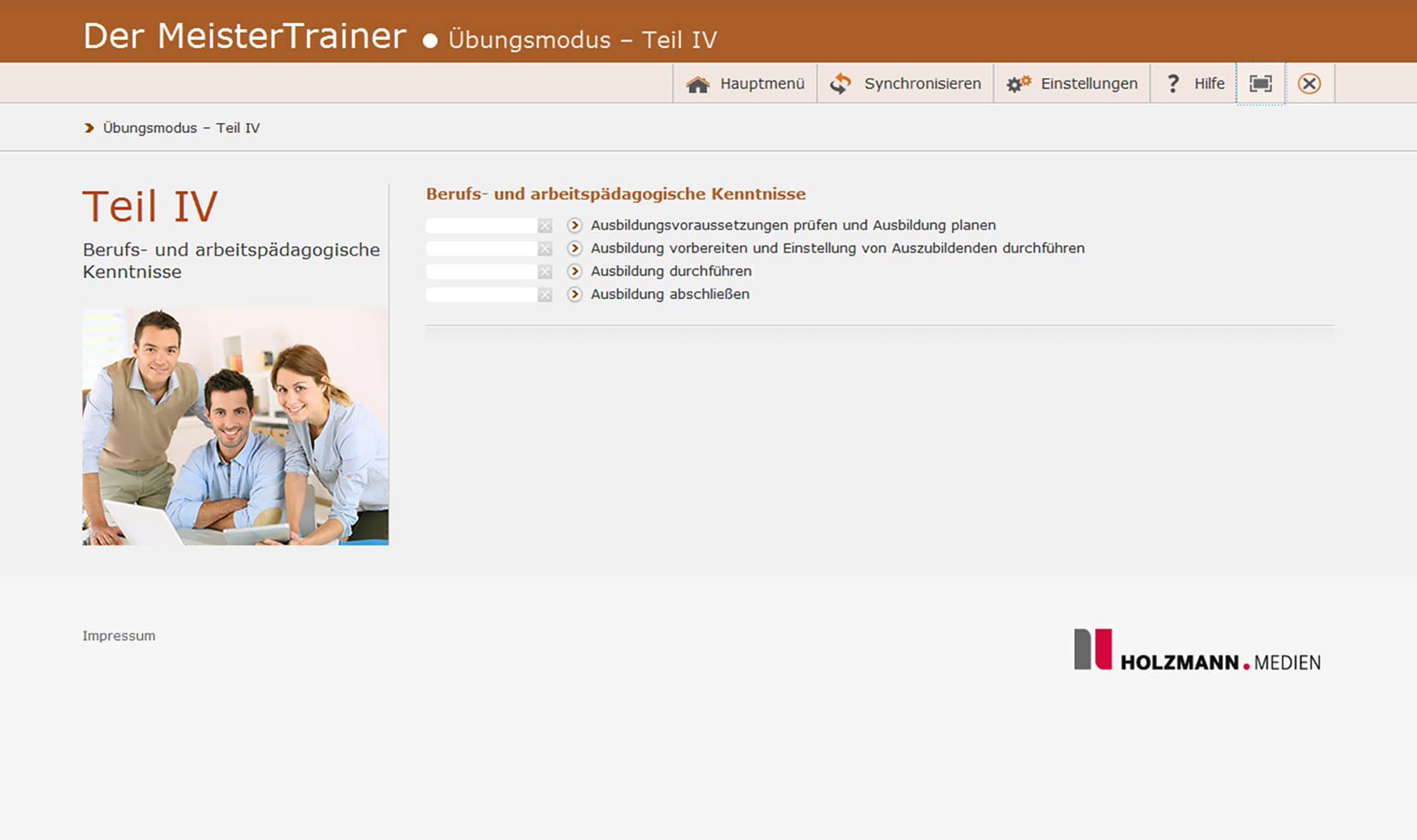 Meistertrainer Inhalt Vorschau