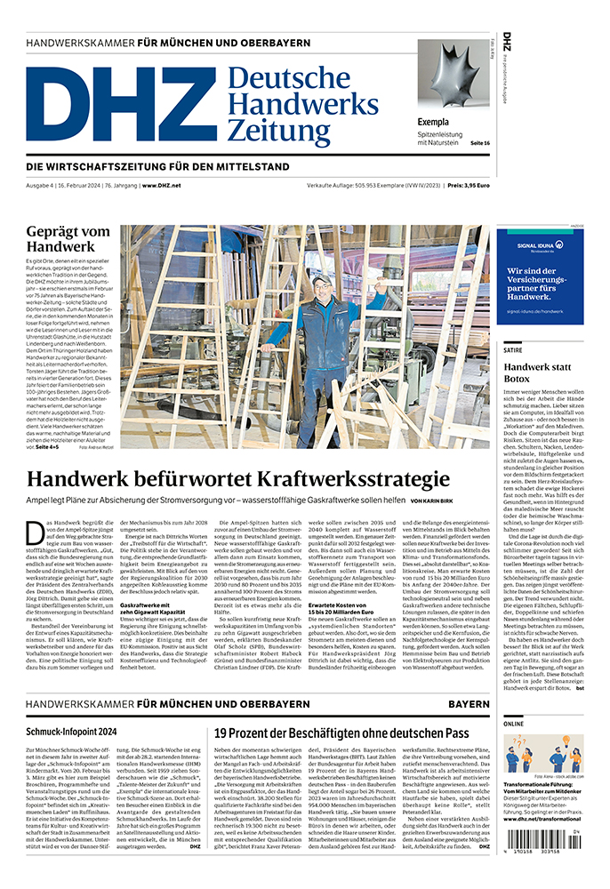 Deutsche Handwerks Zeitung - Ausgabe 4/2024