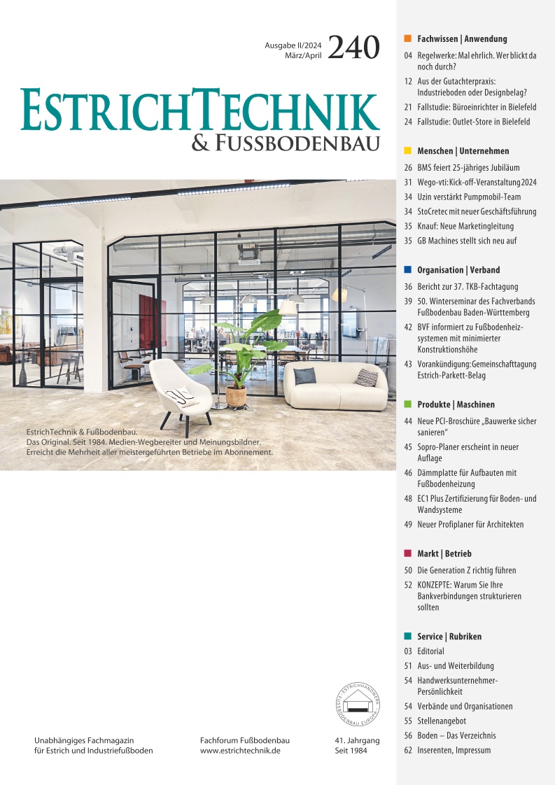 EstrichTechnik - Ausgabe 2/2024