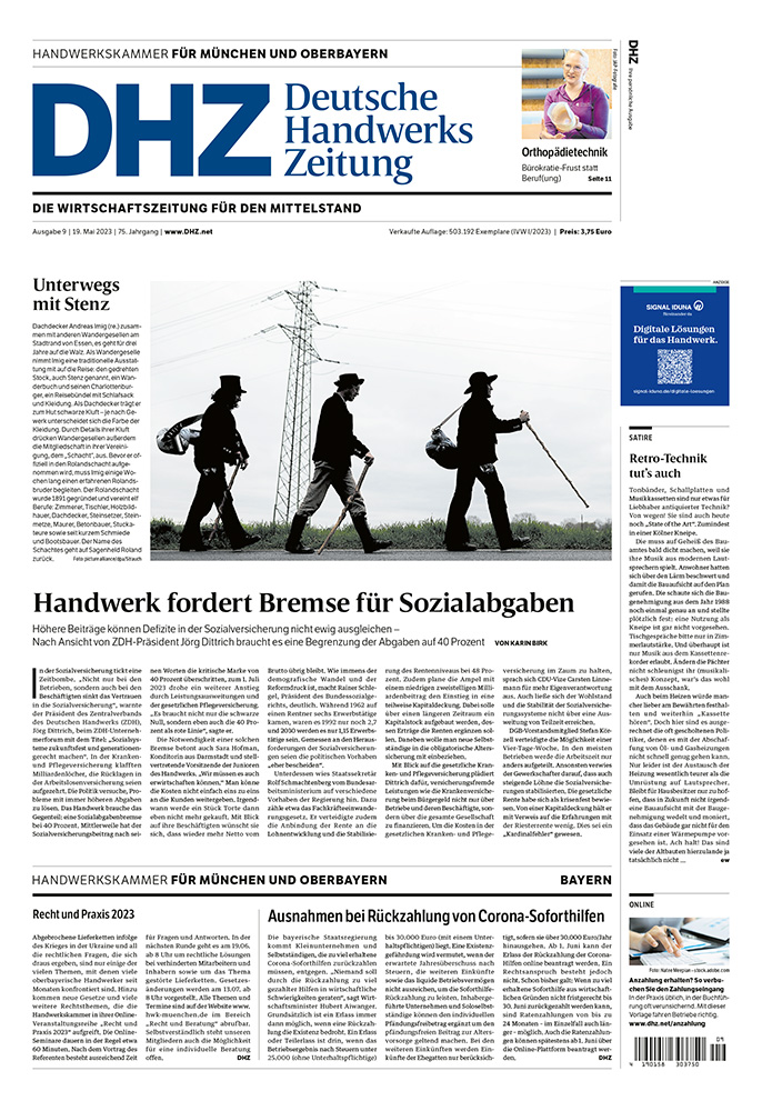 Deutsche Handwerks Zeitung - Ausgabe 9/2023