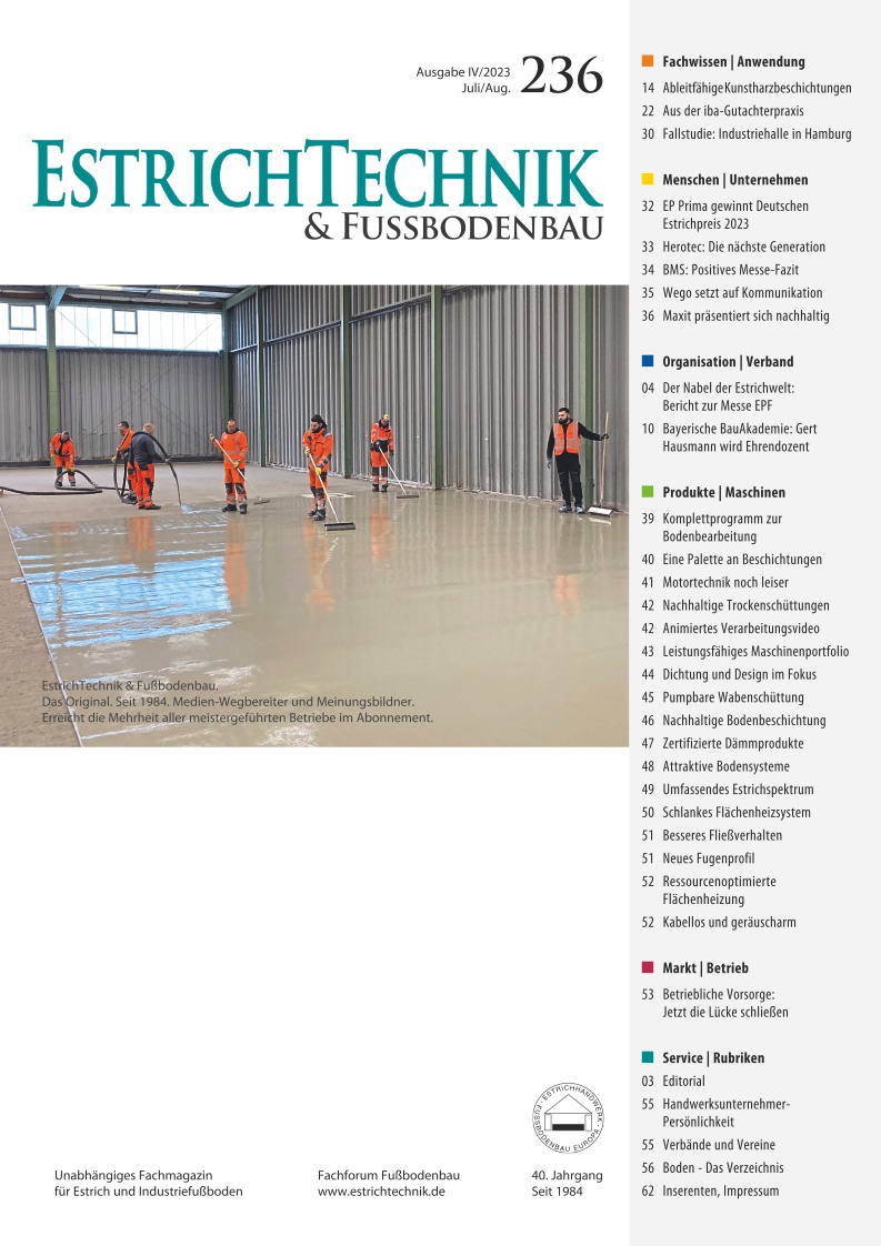 EstrichTechnik - Ausgabe 4/2022 - digital