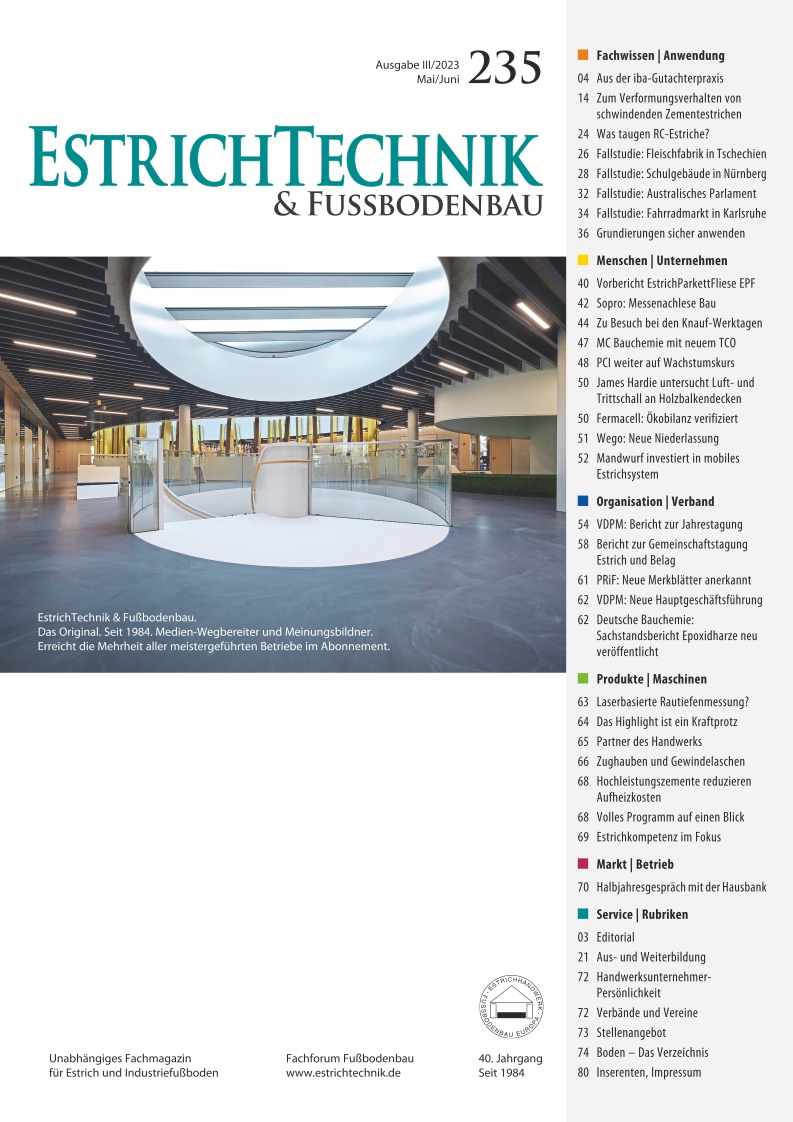 EstrichTechnik - Ausgabe 3/2023 - digital