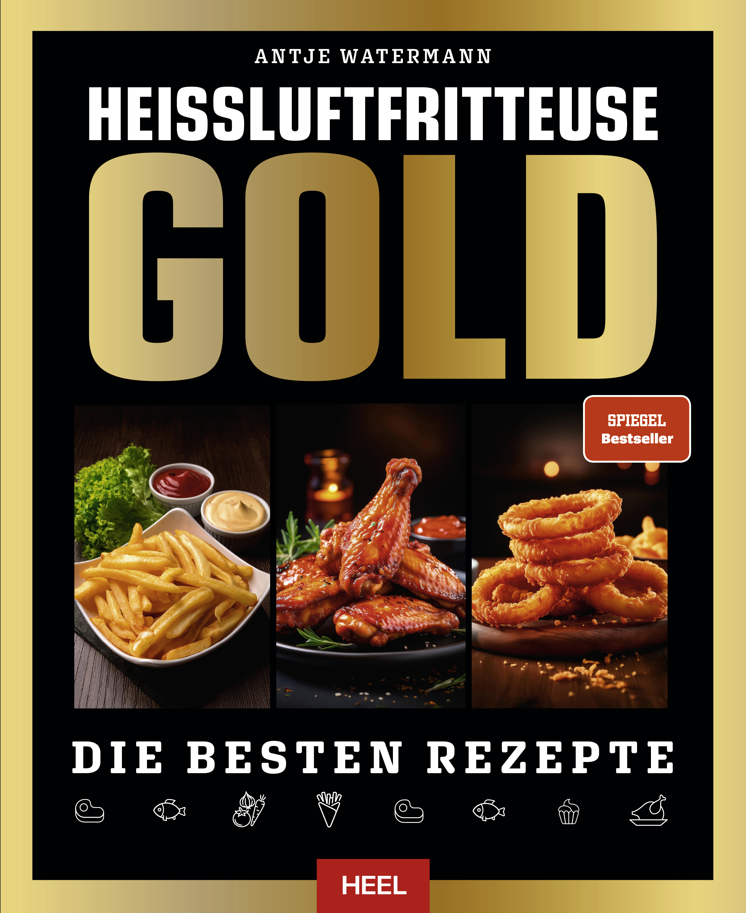 Cover Heißluftfritteuse Gold