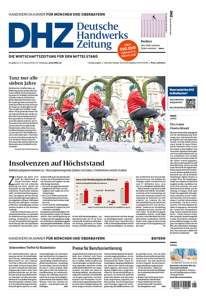 Deutsche Handwerks Zeitung - Ausgabe 1-2/2026