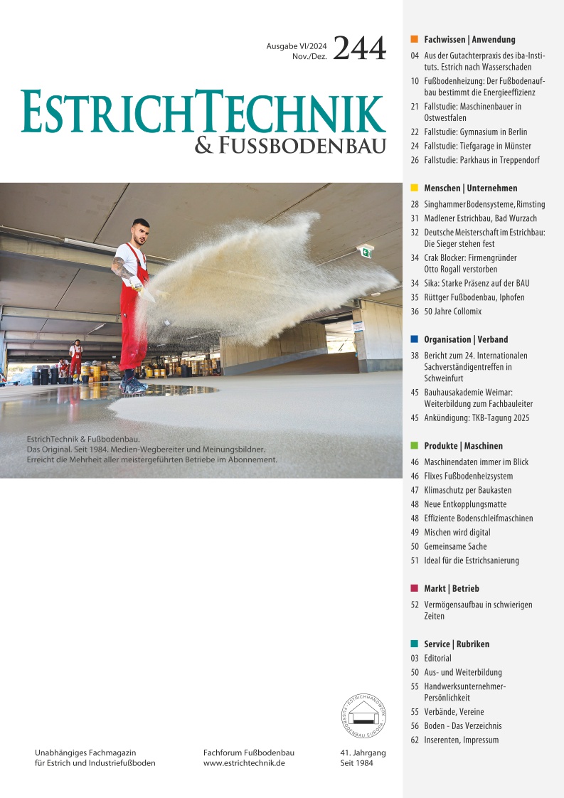 EstrichTechnik - Ausgabe 6/2024 - digital
