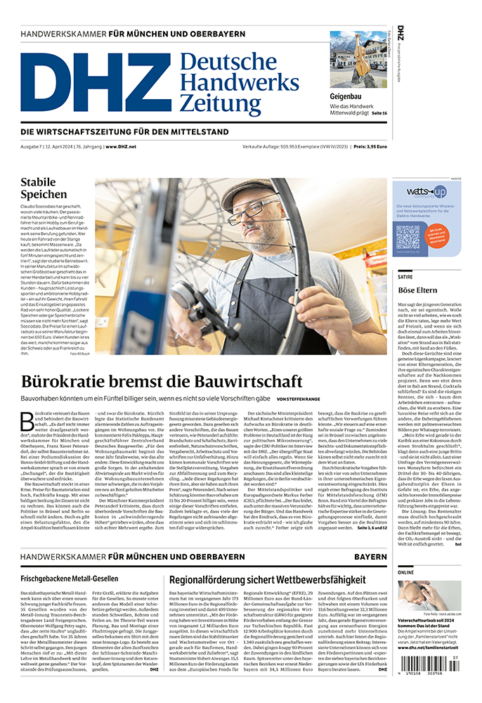 Deutsche Handwerks Zeitung - Ausgabe 7/2024