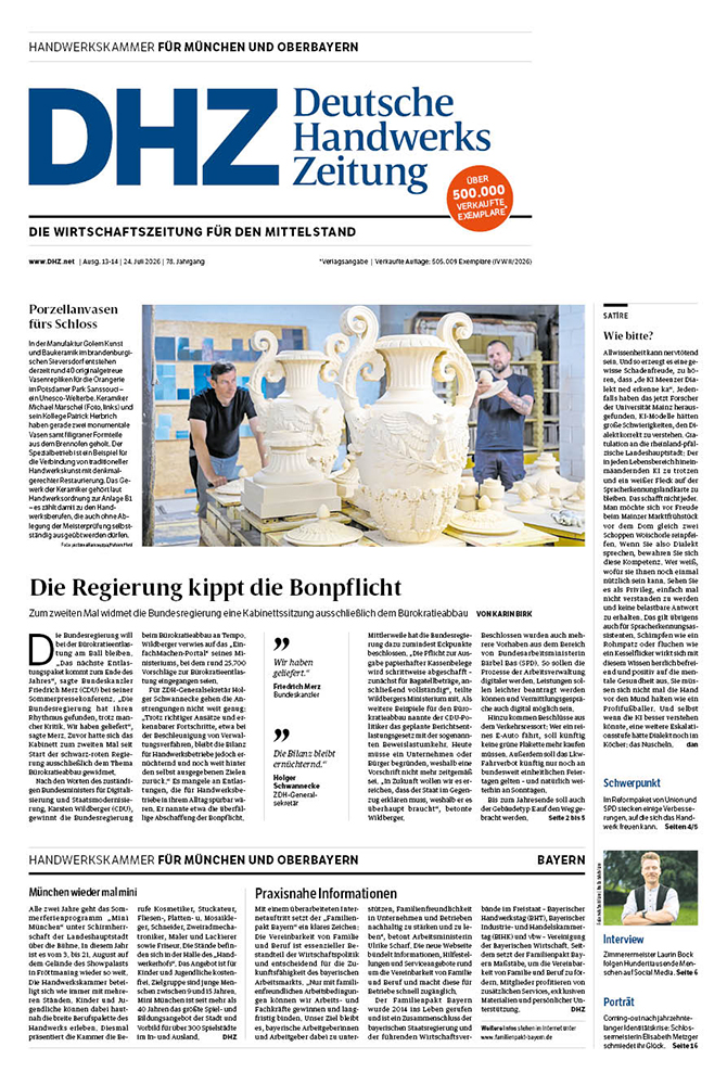 Deutsche Handwerks Zeitung - Ausgabe 13-14/2026