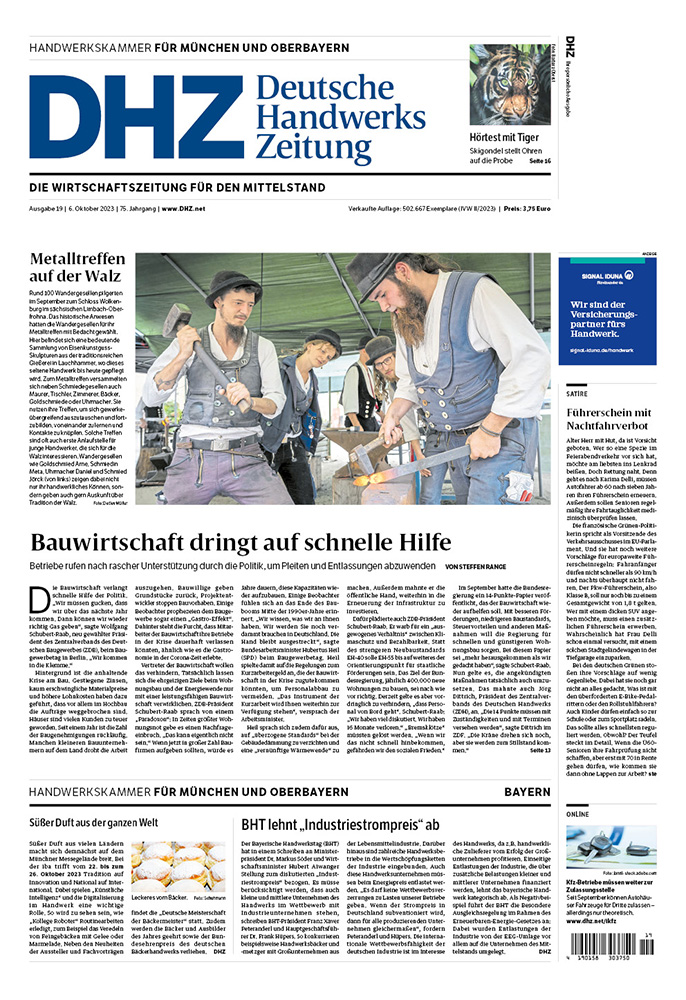 Deutsche Handwerks Zeitung - Ausgabe 19/2023