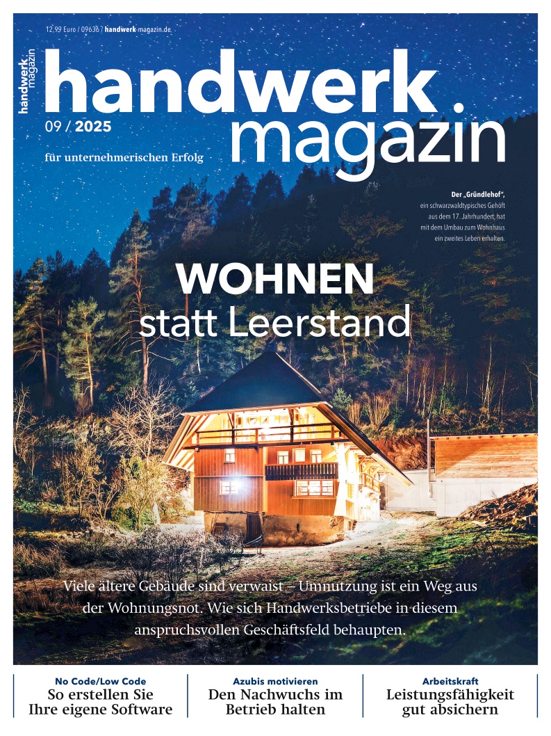handwerk magazin - Ausgabe 9/2025