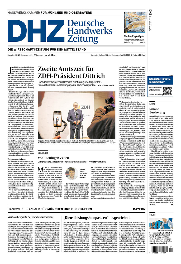 Deutsche Handwerks Zeitung - Ausgabe 24/2025
