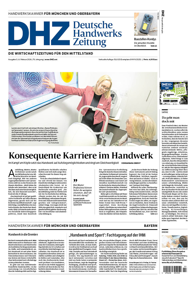 Deutsche Handwerks Zeitung - Ausgabe 3/2026
