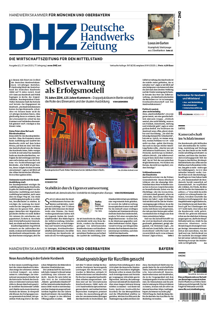 Deutsche Handwerks Zeitung - Ausgabe 12/2025