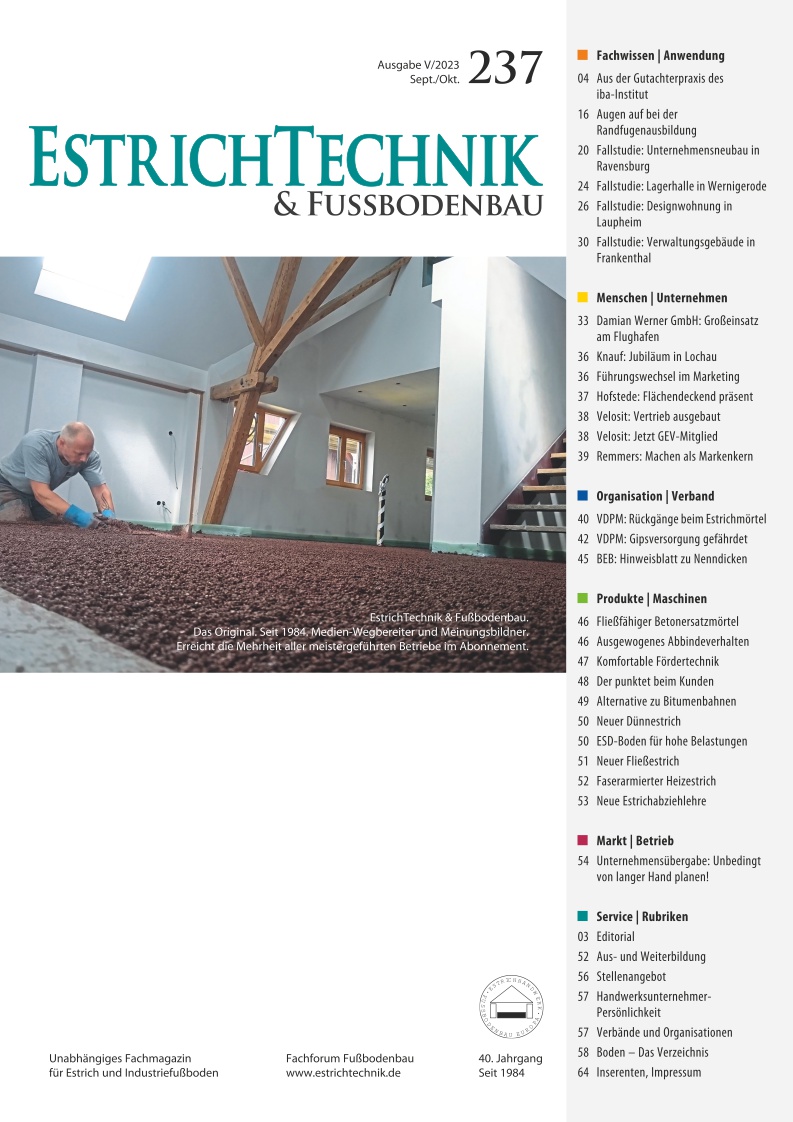 EstrichTechnik - Ausgabe 5/2022 - digital