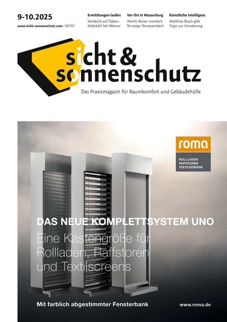 sicht & sonnenschutz - Ausgabe 9-10/2025