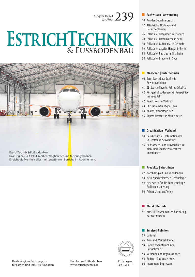 EstrichTechnik - Ausgabe 1/2024 - digital