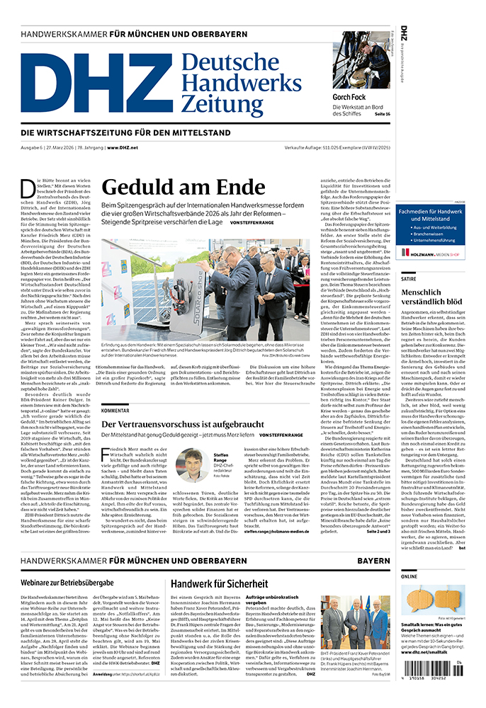 Deutsche Handwerks Zeitung - Ausgabe 6/2026