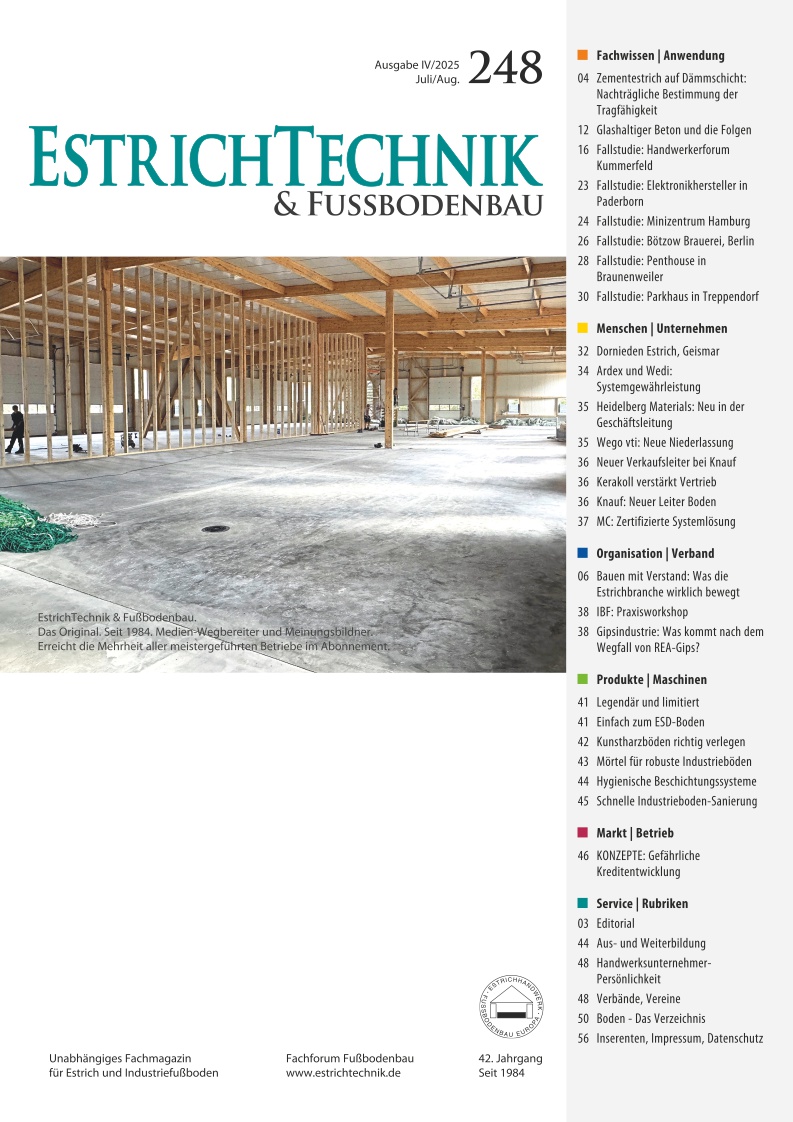 EstrichTechnik  - Ausgabe 4/2025 - digital
