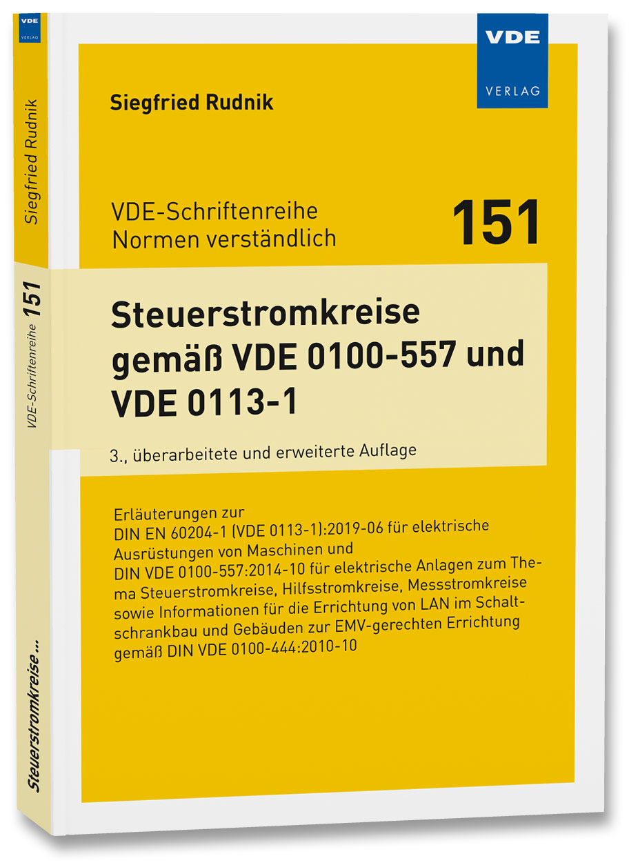 Steuerstromkreise gemäß VDE 0100-557 und VDE 0113-1