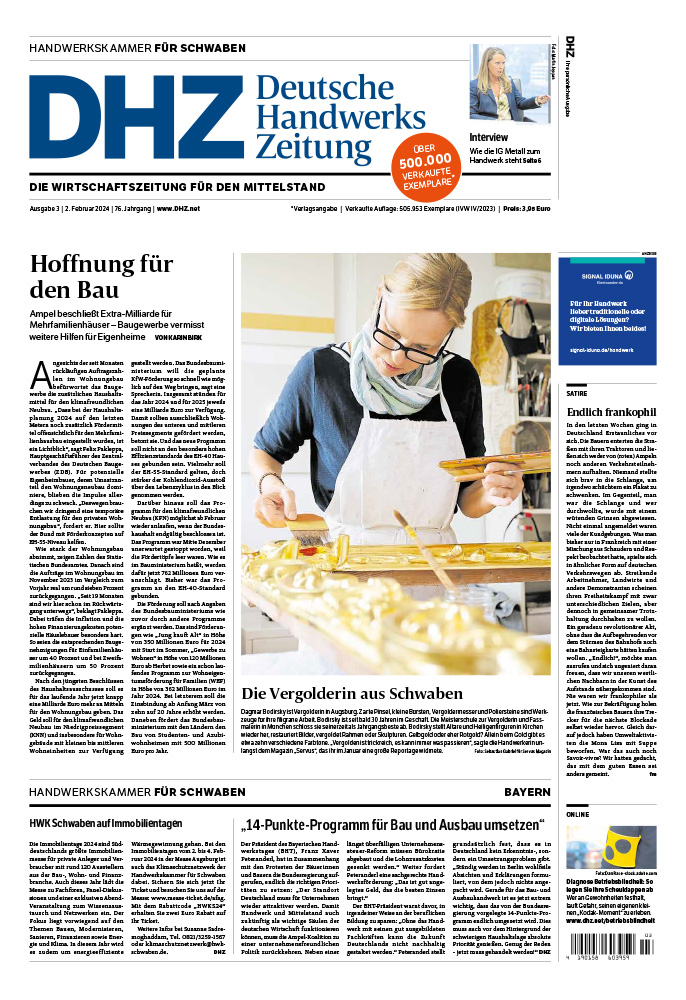 Deutsche Handwerks Zeitung - Ausgabe 3/2024